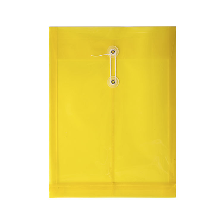 Poly String Envelope with Expandable Gusset, Translucent, PP Letter
