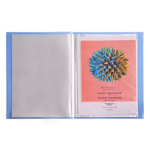 Display Book with Crystal Clear Cover, Transparent, PP A4