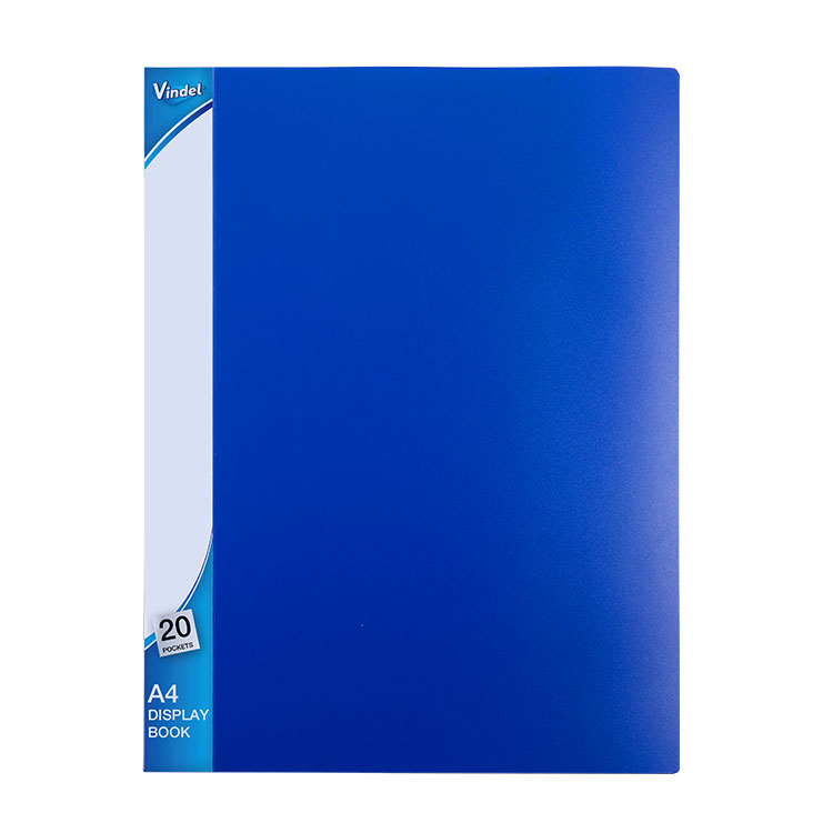 Rigid A3 Display Books Presentation Folder, 20 Pockets, Black,Display Books