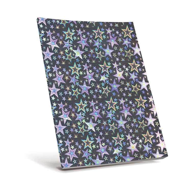 Holographic Selfadhesive Book Cover Stars
