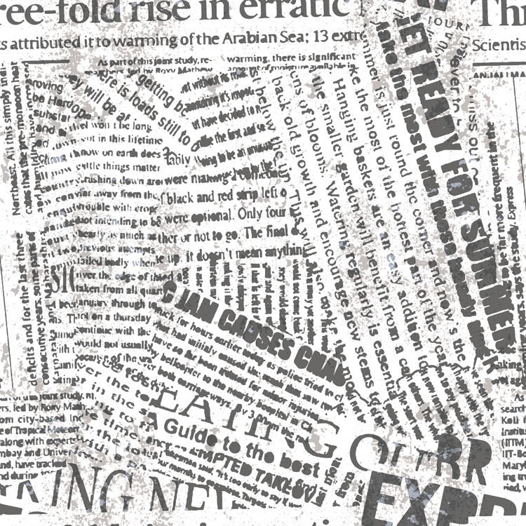 Selfadhesive Book Cover Retro Newspaper