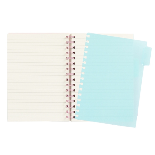 Spiral Notebooks with 4 Dividers, A5, PastelGLAM